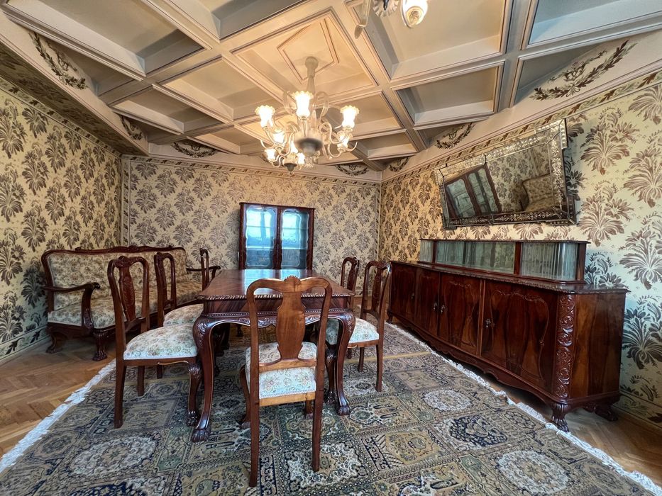 Set mobilier de arta, sculptat - lemn fag / nuc_Craiova