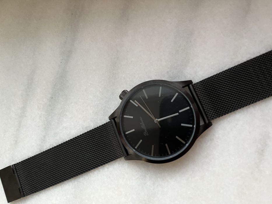 Ceas bratleboro negru, milanese strap
