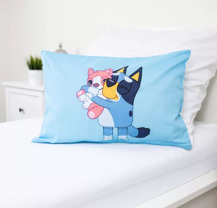 Детски спален комплект от 2 части Bluey Блуи, спално бельо – за кошара/малко легло 100х135 см