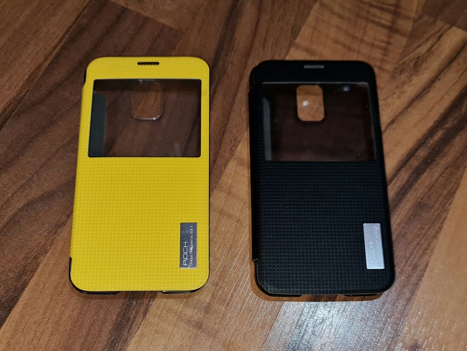 Husa flip originala Rock Elegant Serie Cover Samsung Galaxy S5 S5 Plus