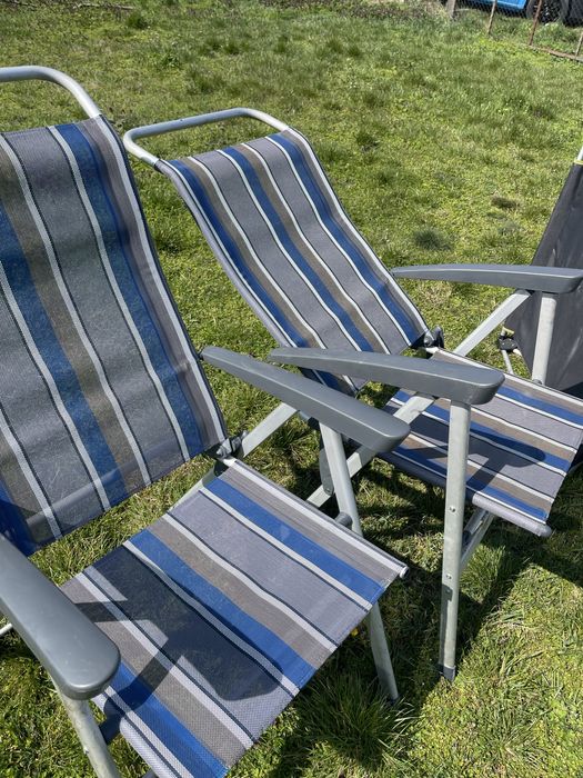 Алуминиеви сгъваеми Къмпинг столове Dukdalf тип шезлонг