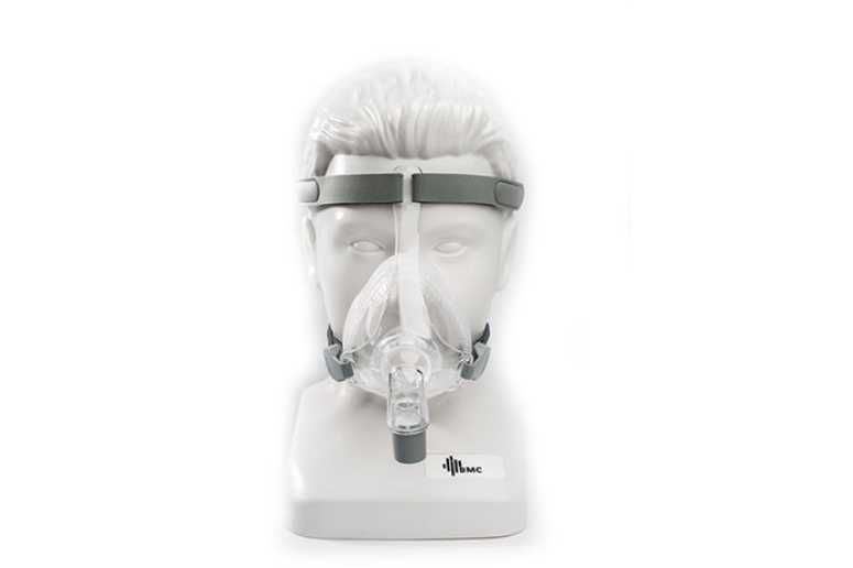Маска за сънна апнея BMC F5, за CPAP и BiPAP апарати, целолицева с опора