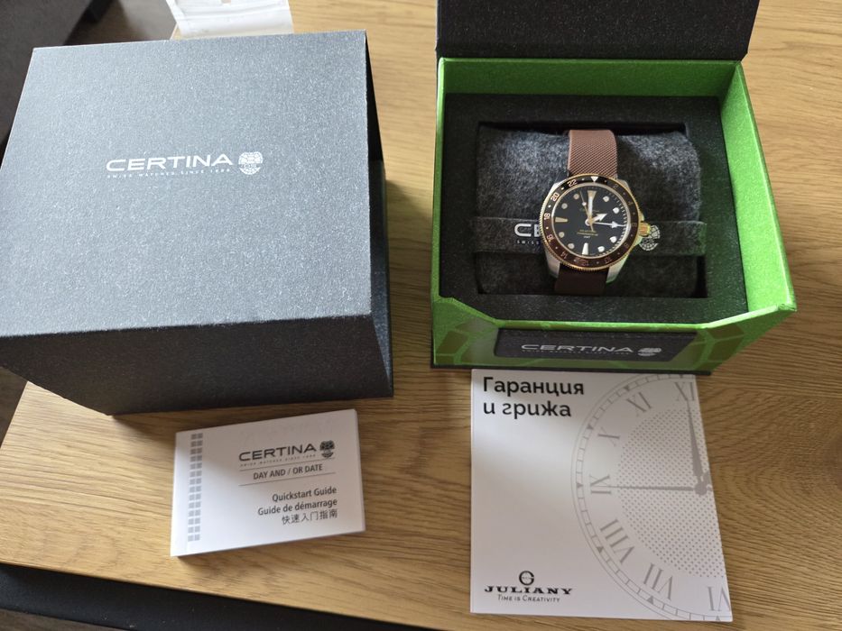 Certina GMT powermatic 80 в гаранция