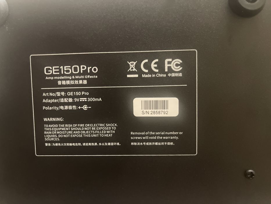 процессор Ge 150 pro для электро гитары
