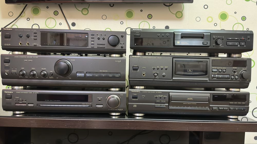 Technics комплект, Sony акустика колонки,только комплект всё работает