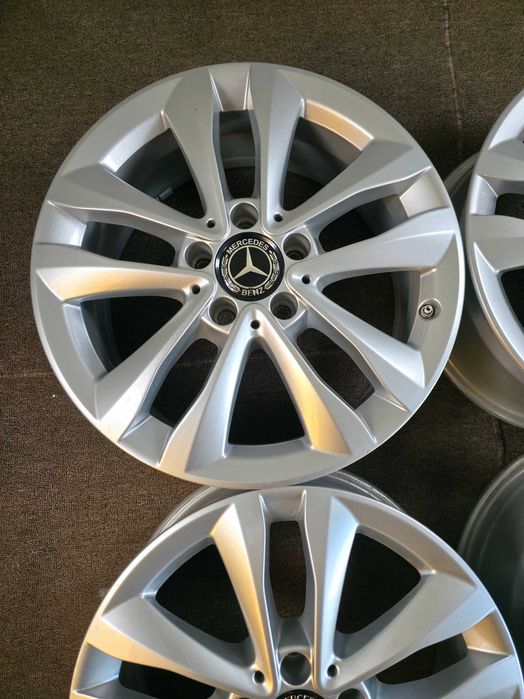 4 Jante Aliaj 5x112 17'' 7J ET 48.5 - OEM Mercedes C-Class W205 W206 A Class B Class CLA GLA GLC V-Class Vito Viano