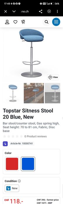 Scaun de bar Topstar Sitness Stool