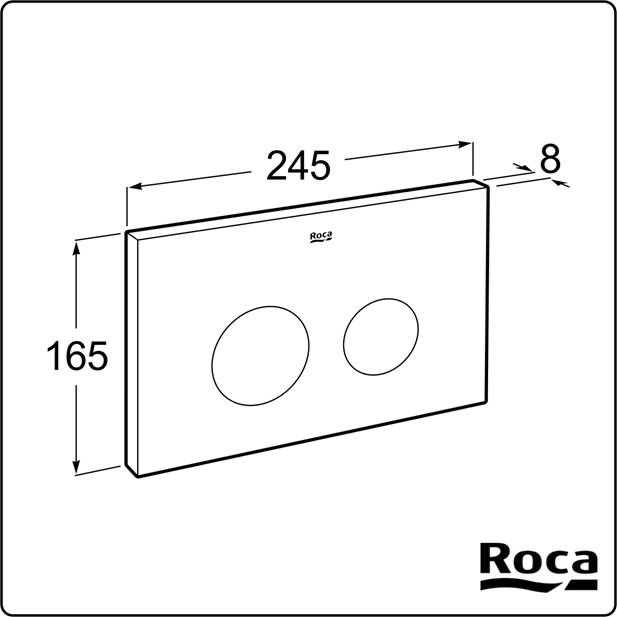 Бутон за структура Roca AC2 WHITE
