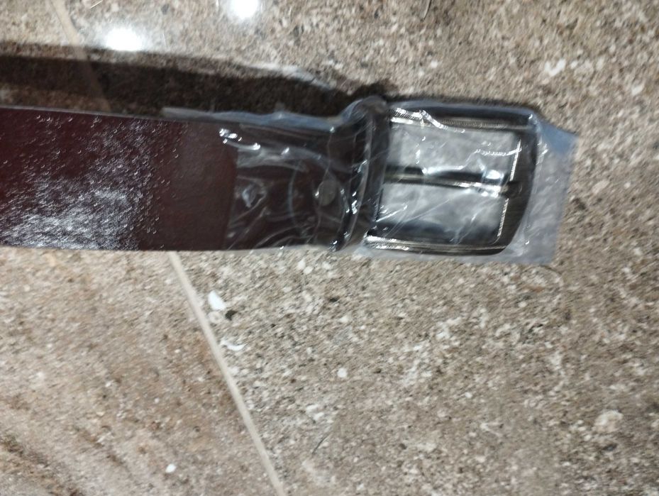 Кафяв колан от изкуствена кожа