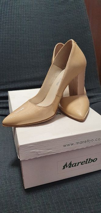 Pantofi piele naturala marelbo