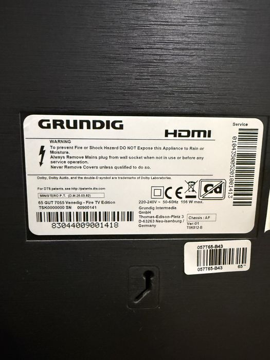 Smart Tv Grundig 65GUT0755  164cm 4K  UHD 65 inch