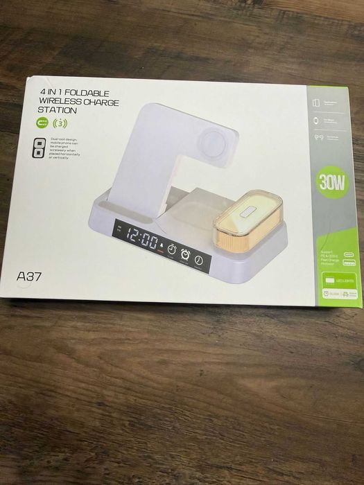 Stație de încărcare wireless 4 in 1