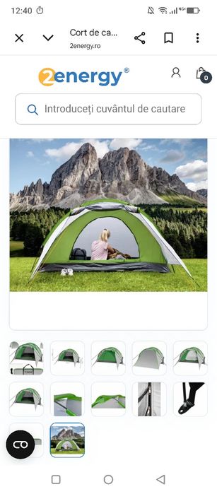 Cort Dakota albastru camping