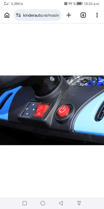 Masina electrica Bugatti Divo cu telecomanda