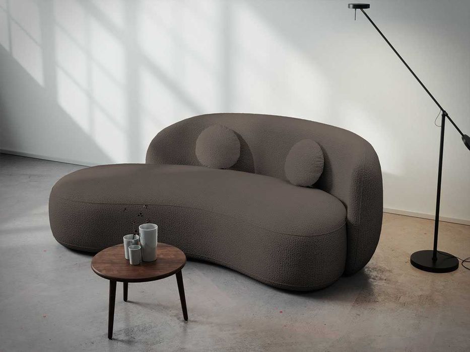 Canapea curbata Lunis maro - Transport Gratuit in 4-10 zile