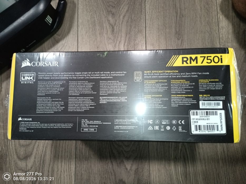 Sursa pc gaming corsair rm750i