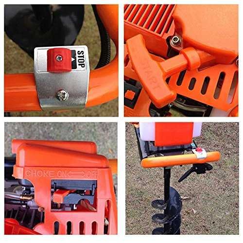 Моторен свредел за дупки GreenYard -52куб.см + свредло φ150 mm