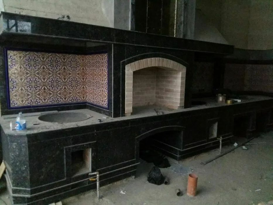 Камины, Летние кухни, Барбекю.Водопады.