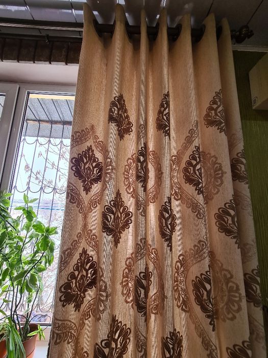 4 шт Лён плотные шторы