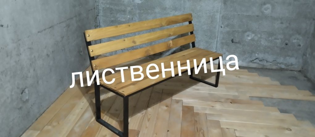 Лавка для бани BentWood из лиственницы 1,0 х 0,40 м H = 0,47 м