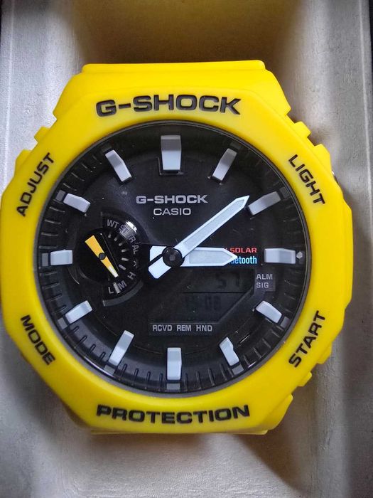 Casio, Ceas analog si digital G-Shock 5689, Galben sofran -P-