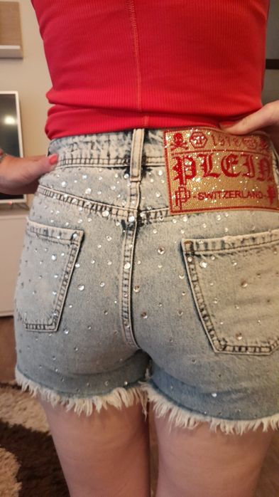 Оригинални къси дънки Philipp Plein Филип Плейн 100% оригинал