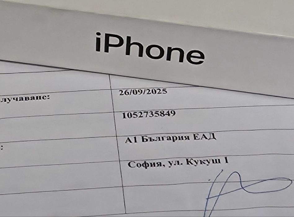 КАТО НОВ 256GB iPhone 17 Air Гаранция А1 2027 Space Black | Черен