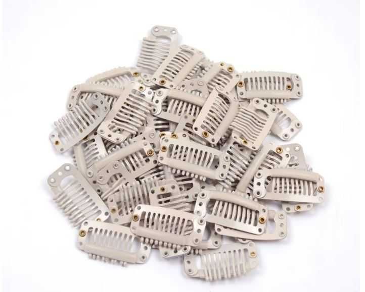 Клипси/шноли за екстеншъни - коса за удължаване, със силикон, 8/9 зъба