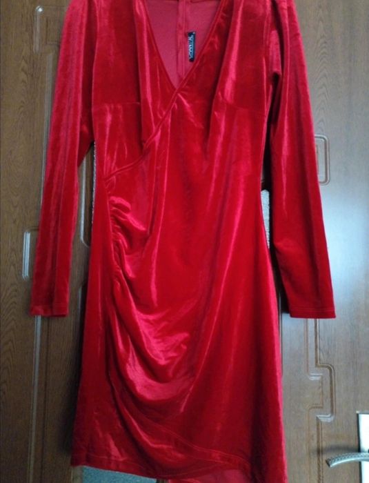 Rochie mini de catifea
