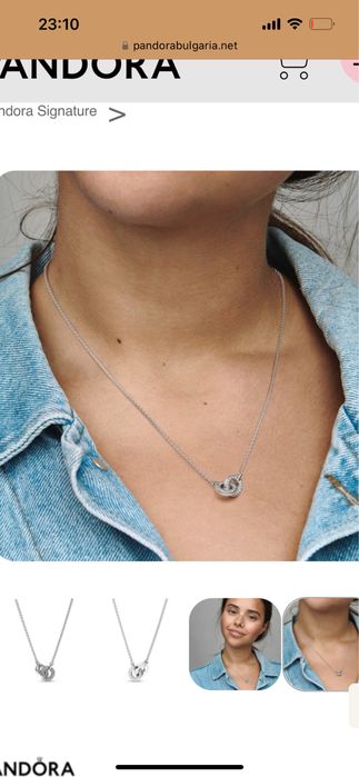 Колие и гривна PANDORA Ти и Аз