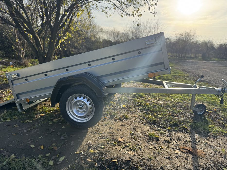 Remorca nouă basculabilă, 205x112 cm, 750 Kg, PREȚ DE WEEKEND!!