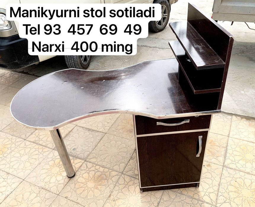 Manikyur stol, ishlatish uchun tayyor holatda