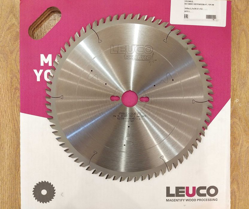 300х3,2х30 Z=72  Дисковая пила LEUCO для торцовки