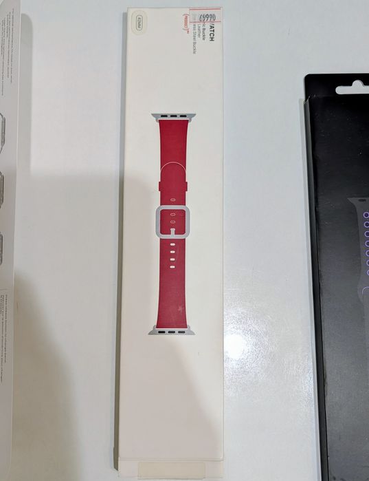 Оригинальный кожаный ремешок Apple Watch Classic Buckle 42mm (Ruby)
