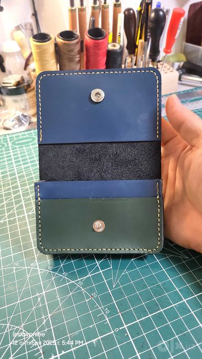 Кожаный классический кошелёк