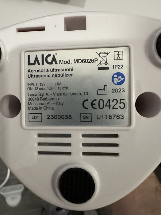 Nebulizator aparat de aerosoli Laica MD6026P