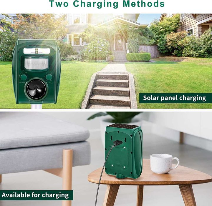 Ултразвуков репелент за котки на открито