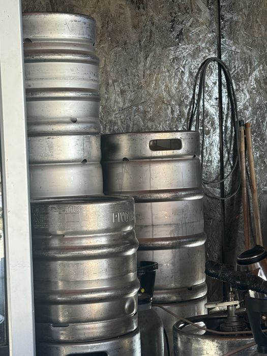 Set 10 Butoaie Bere Inox 50L (KEG) – Goale