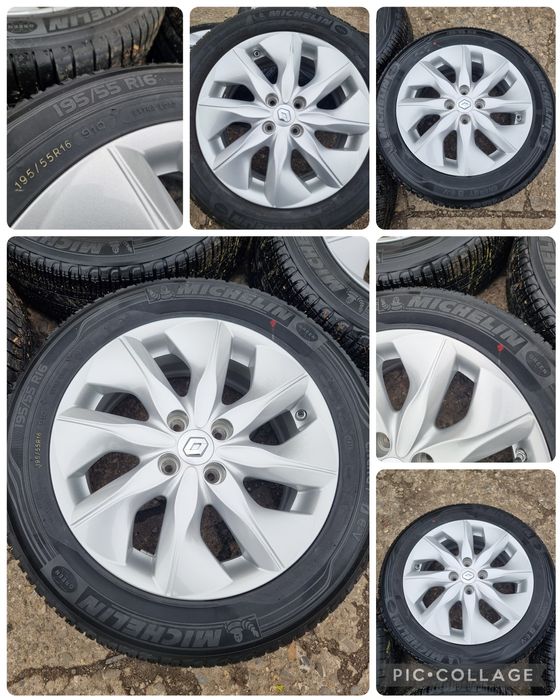 Jante aliaj 4x100 R16~ Renault Zoe,Clio, Captur 1  /Sandero , Lodgy ~Anv 195 55 R16 Michelin