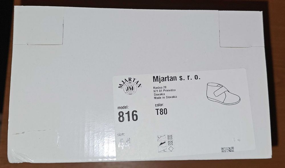 Ghete de casa ortopedice imblanite, Mjartan, marime 44, noi