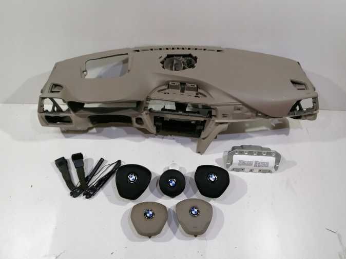 BMW F30 F34 seria 3 4 plansa bord BEJ  HUD - kit airbag volan pasager