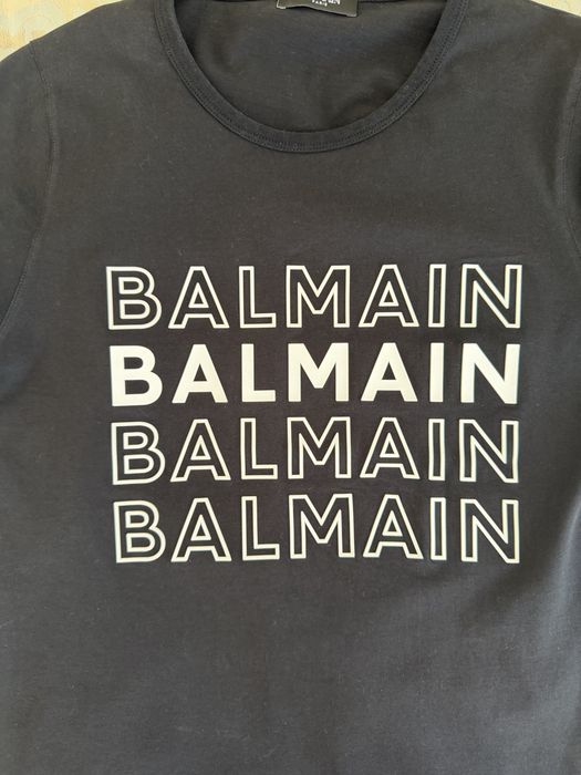 Футболка черная Balmain