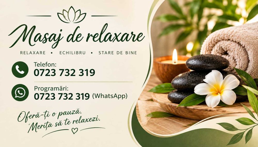 Masaj de relaxare terapeutic