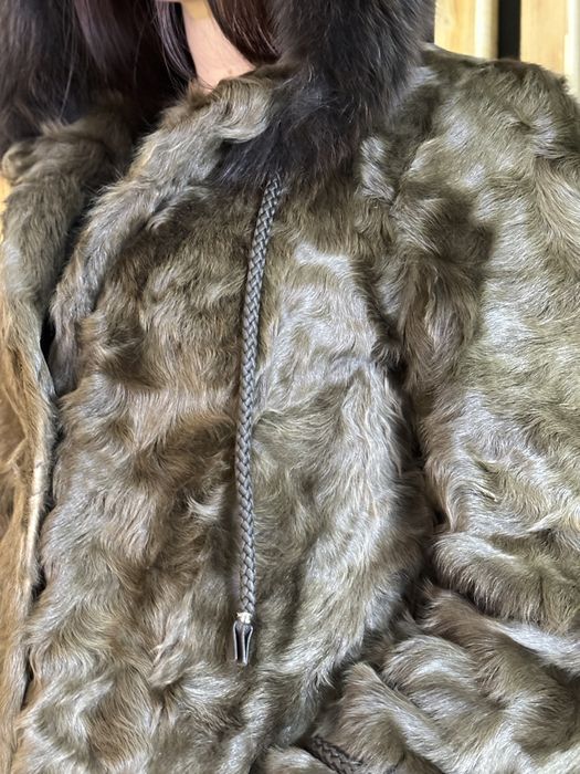 Шуба с капюшоном