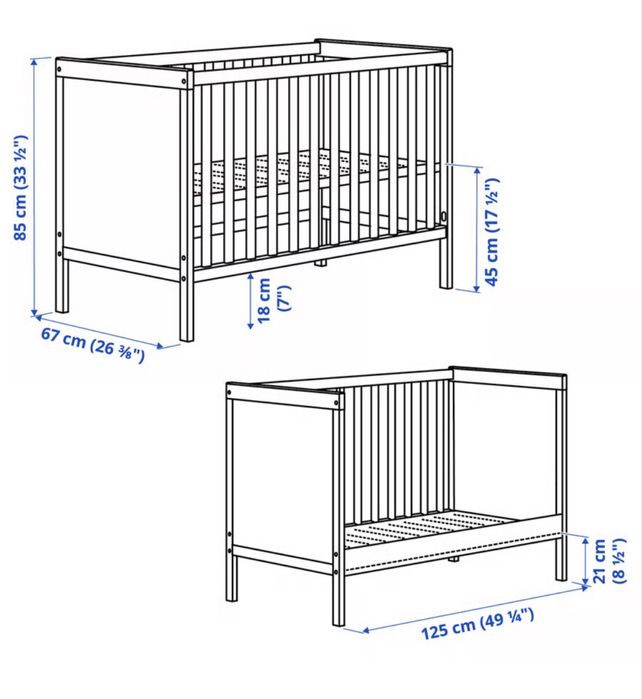 Vand patut bebe IKEA 60x120