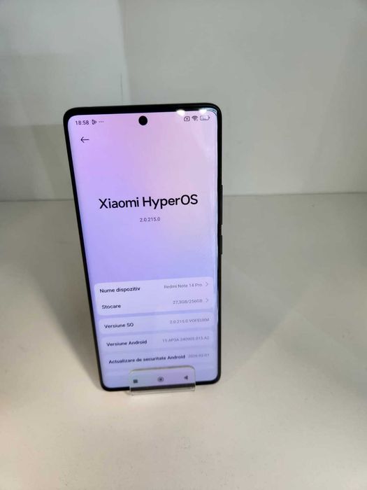 Xiaomi Redmi Note 14 Pro 8/256 gb (Ag8 Tudor1/B74606) –Garantie 2 Ani!