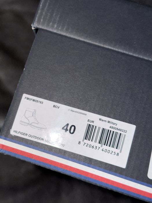 Tommy Hilfiger outdoor suede ghete piele intoarsa verde military 40