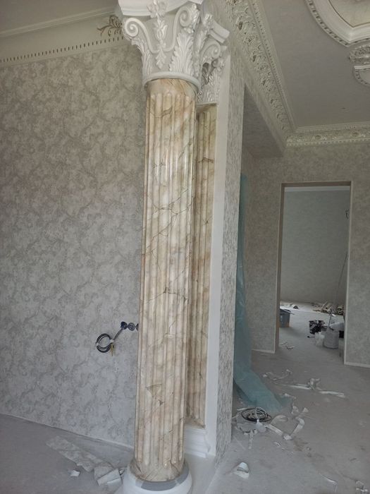 Барельеф Роспись водопады фонтаны фактура венецианская скульптуры и др