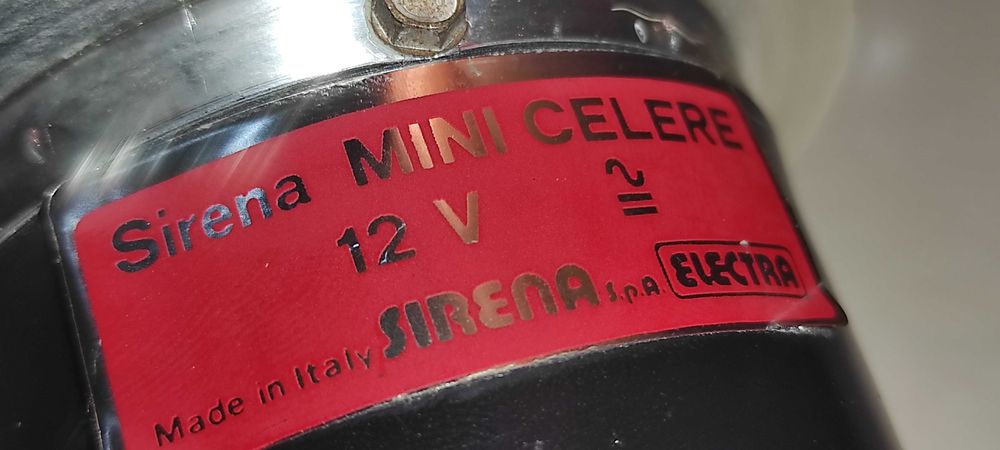 - Sirena MINI CELERE 12 V impecabila made in italy
