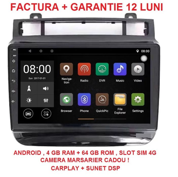 Navigatie VW Touareg ( 2002 - 2018 ) 4GB Garantie Camera Marsarier